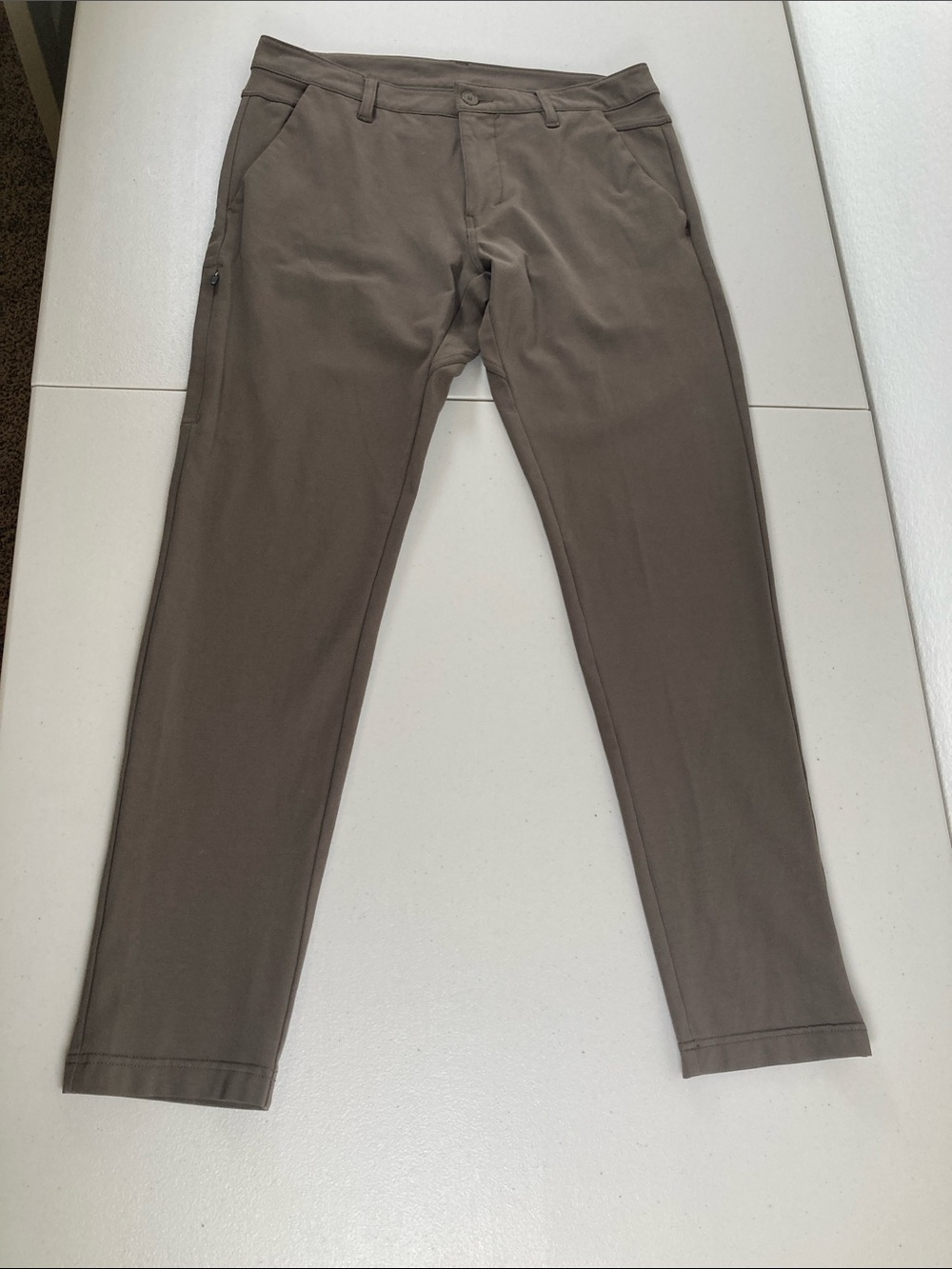 BYLT Everyday Pant 2.0 Skinny Fit Mens 32 Brown/tan Stretch Performance Chino